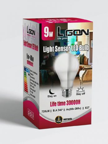 9w A60 720LM Light Sensor LED Bulb